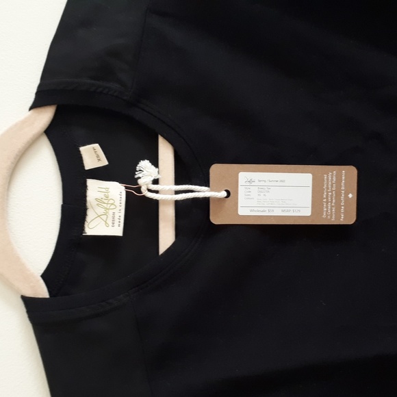 Duffield design Breezy Tee in Black/New - Picture 4 of 8